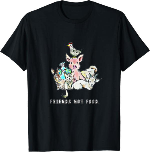 Animals are Friends not Food Pig Cow Sheep Vegan Vegetarian ... - Image 2